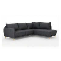Pohjanmaan Dolphin avokulmasohva oikea, tummanharmaa