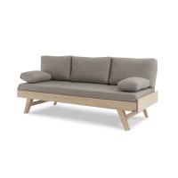 Notte divaani vuodesohva 190 cm, koivu, beige patjasarja