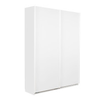 Stina liukuovikomero 150x205cm, valkoiset ovet