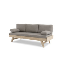 Notte divaani vuodesohva 200 cm, koivu, beige patjasarja