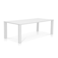 Pohjanmaan Dimensio ruokapöytä 240x100 cm suora jalka, valkoinen