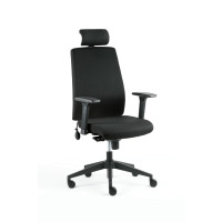 Comfo Two työtuoli 4D-käsinojilla, musta