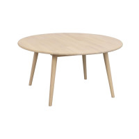 Rowico Tompkins pyöreä sohvapöytä 90 cm valkopesty tammi