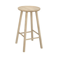 Hans K Zig Zag baarijakkara 63 cm valkolakattu tammi
