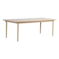 Fairmount ruokapöytä 220x95 cm beige/valkopesty