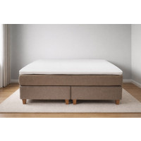 Uniikki Hard jenkkisänky 180x200 cm ruskea petauspatjalla