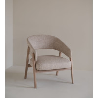 Rowico Barnaby loungetuoli valkopesty/vaalea beige