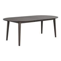 Rowico Filippa ovaali ruokapöytä jatkopalalla 170x105+40 cm ruskea tammi