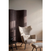 Rowico Calvert nojatuoli rahilla, beige