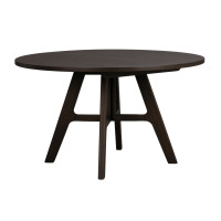 Rowico Stockbridge jatkettava pyöreä ruokapöytä ø130 cm, ruskea tammi