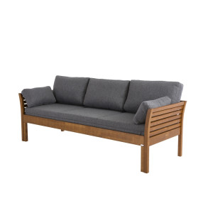 Kanerva-laverisohva 200 cm. pähkinä, patjasarjalla