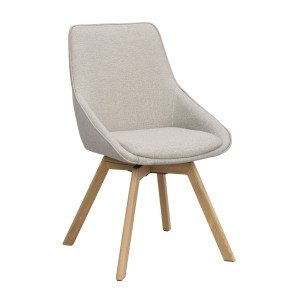 Rowico Alison tuoli pyörivällä istuimella beige, valitse jalkaväri