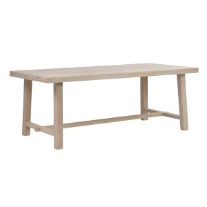 Rowico Brooklyn ruokapöytä 220x95, Valkopesty Tammi