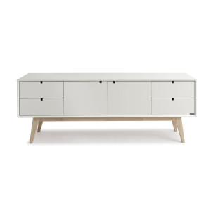 Notte tv-taso 160cm. valkoinen