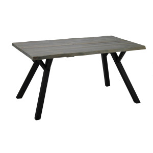 Lankkupöytä Lana 150x90 harmaa/musta