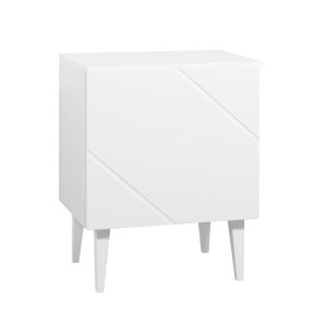 Hiipakka Vilja yöpöytä ovella, valkoinen