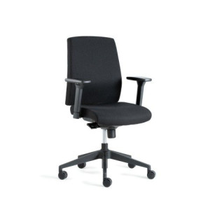 Comfo One työtuoli 4D-käsinojilla, musta