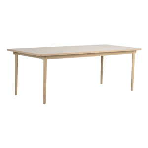 Fairmount ruokapöytä 220x95 cm beige/valkopesty