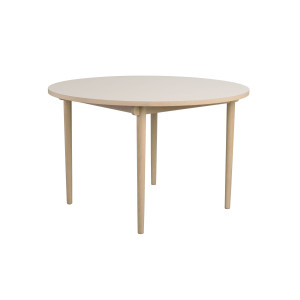Fairmount pyöreä ruokapöytä ø120 cm  beige/valkopesty
