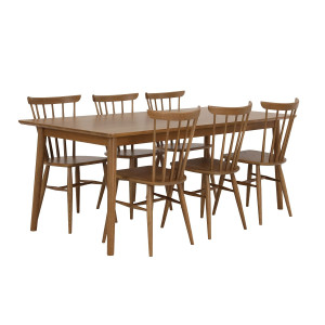 Pohjanmaan Lilja ruokailuryhmä kuudelle ruskea tammi