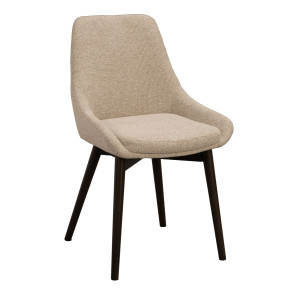 Rowico Denley tuoli vaalea beige, ruskeat jalat