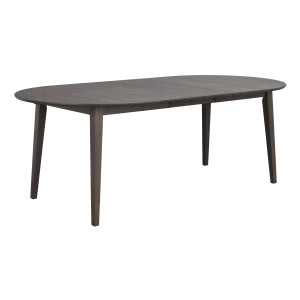 Rowico Filippa ovaali ruokapöytä jatkopalalla 170x105+40 cm ruskea tammi