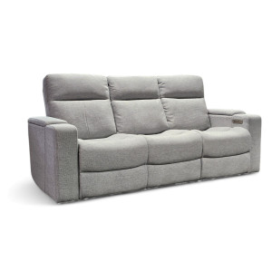 Relax 3-istuttava reclinersohva, harmaa kangas