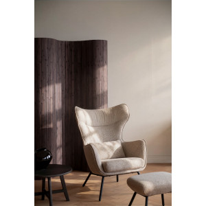 Rowico Calvert nojatuoli rahilla, beige