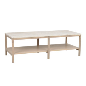 Rowico Orwel sohvapöytä, beige/valkopesty