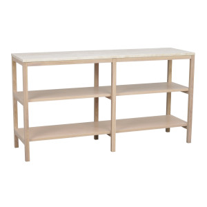 Rowico Orwel konsolipöytä korkea, beige/valkopesty