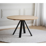 Rowico Carradale pyöreä ruokapöytä 130 cm tammi / V-jalka